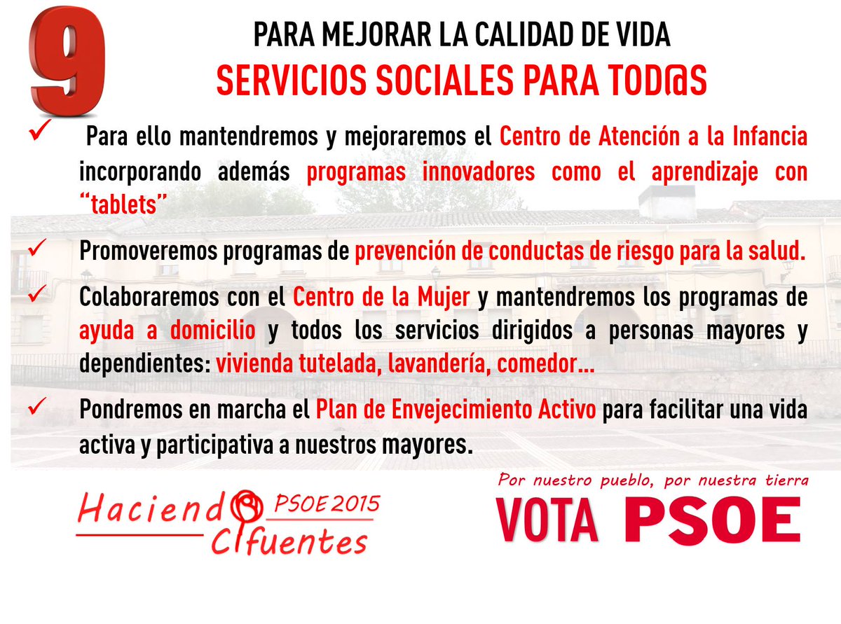 JS_JSCIFUENTES's tweet photo. #votaJoseLuisTenorio #HaciendoCifuentes #GobernarParaLaMayoria #VotaPSOE #SeNosVaAOir http://t.co/ydlqxTpT7W