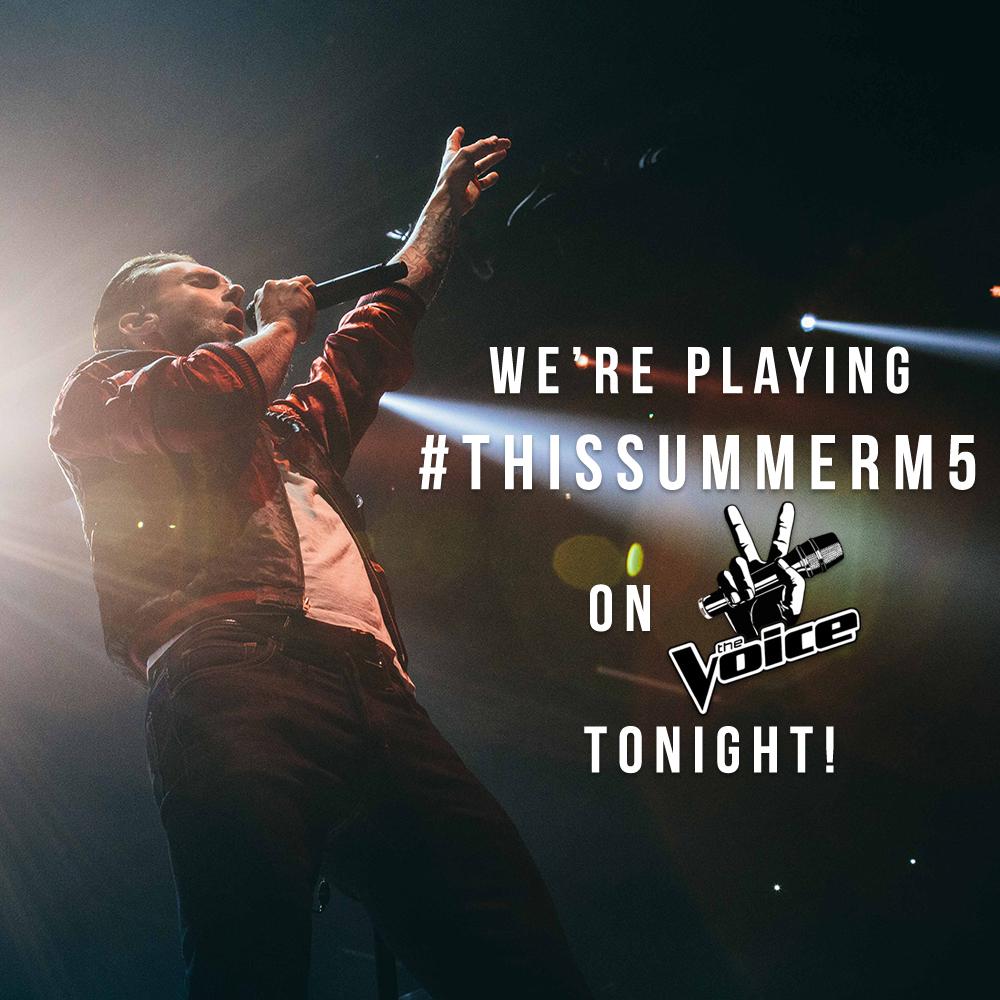 #VoiceFinale is tonight. We are performing #ThisSummerM5. Tune in! Go #TeamAdam!
