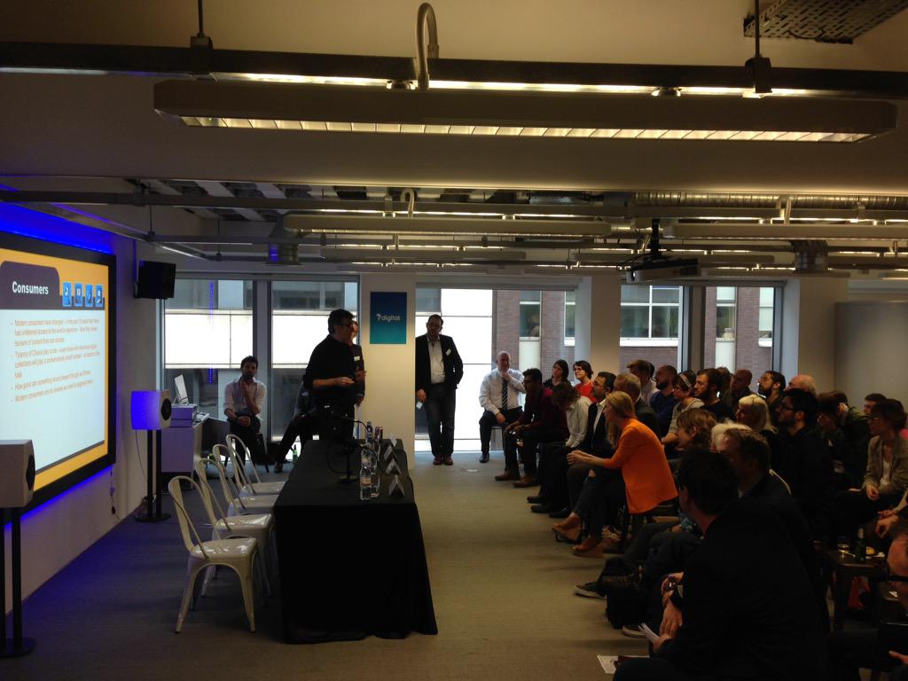 7digital's tweet image. Kicking off our #HiResAudio night with some presentations, time for the panel in a sec! #ds15