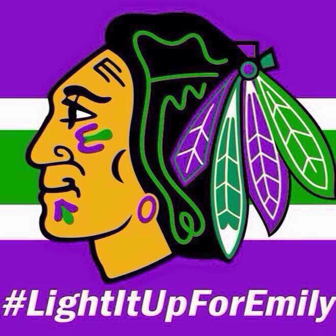 ChicagoMcfly's tweet photo. #LightItUpForEmily http://t.co/b2kcv2Vvmt