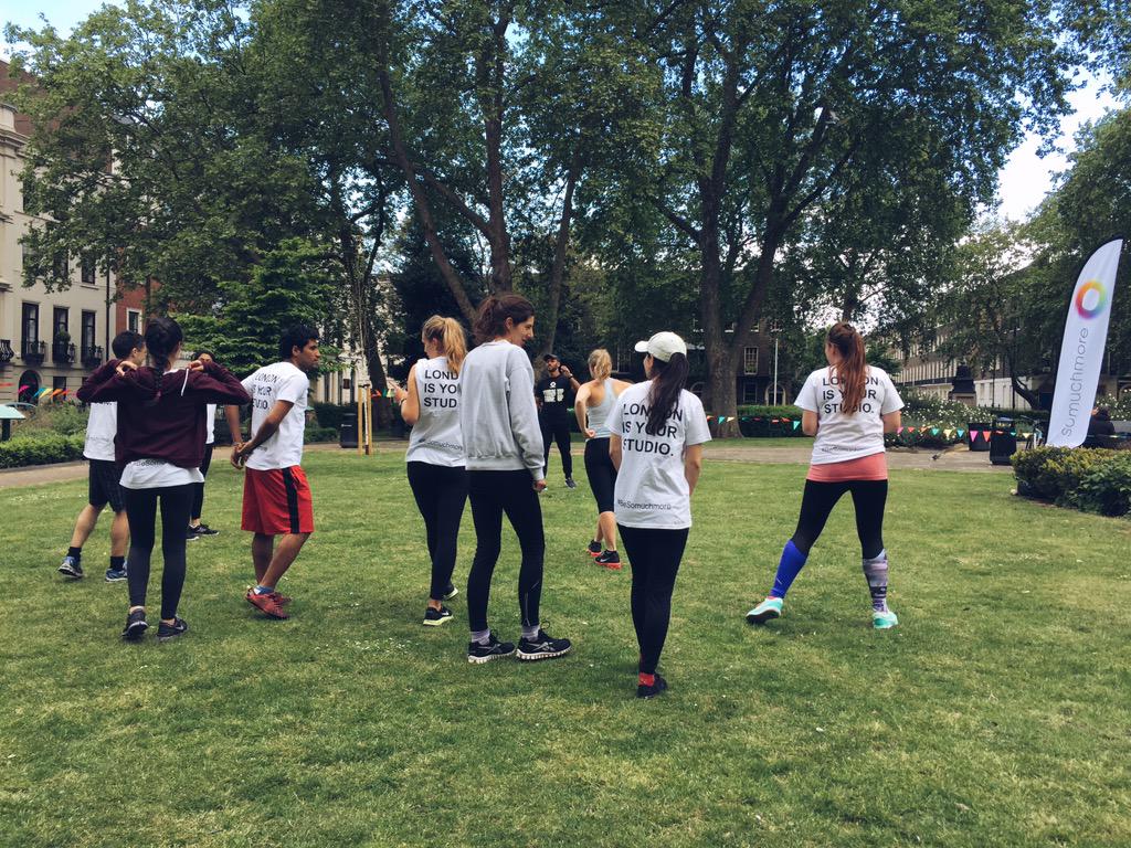 golddalisay's tweet photo. Free bootcamp workout with my lunch? Don't mind if I do! Looking forward to tomorrow's #lunchboost with @SomuchmoreUK http://t.co/ZhuzxEFVy6
