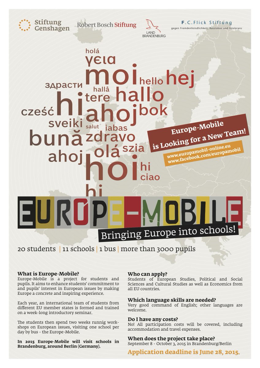 BILDGUEZ's tweet photo. Europe-Mobile, un projet international destiné aux jeunes, repart en tournée en Allemagne ! http://t.co/plBfBsQong http://t.co/lkUMWMUtnx