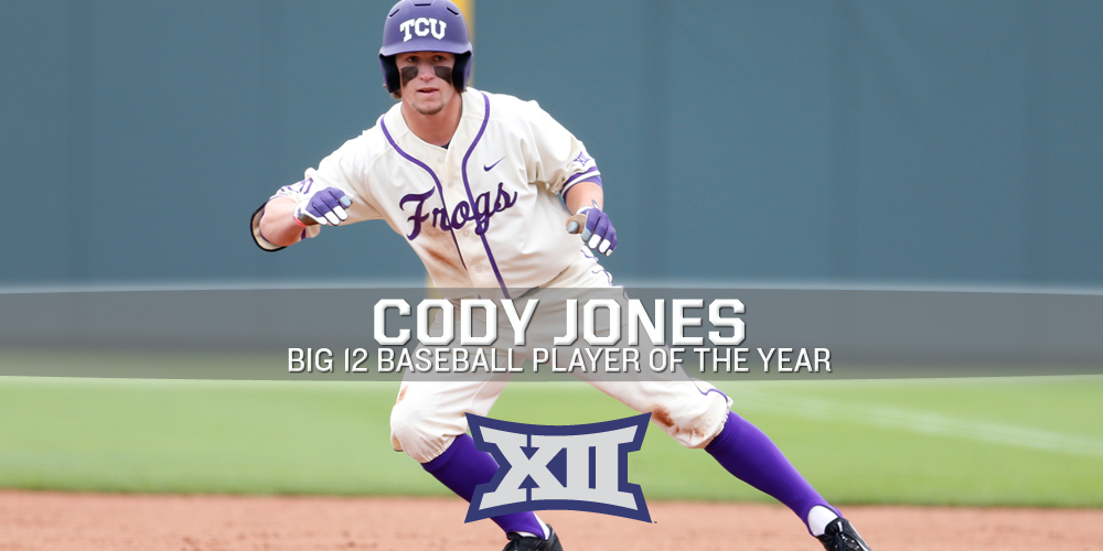 Big12Conference's tweet photo. #Big12BSB: @TCU_Baseball's Cody Jones is the 2015 Player of the Year! http://t.co/TyoK6tbsAp