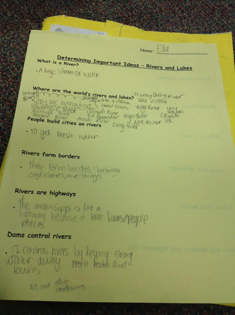 This is our groups lakes and river research. This is my page.