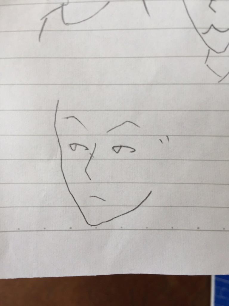 ば ちぃ 妹の書いたへのへのもへじがイケメン過ぎてやばいw Http T Co Fle7anf78q
