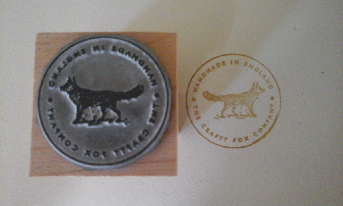 thecraftyfoxco's tweet photo. more pics of our custom made stamp from @englishstamp company http://t.co/PMZwbMC5zs