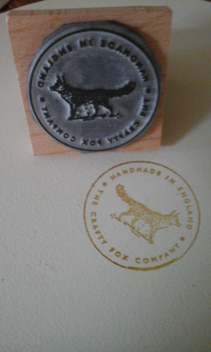 thecraftyfoxco's tweet photo. more pics of our custom made stamp from @englishstamp company http://t.co/PMZwbMC5zs
