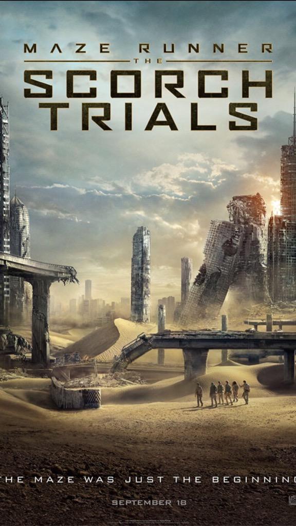 #MazeRunner serisinin ikinci filmi The Scorch Trials'dan ilk fragman ve poster. youtu.be/-44_igsZtgU