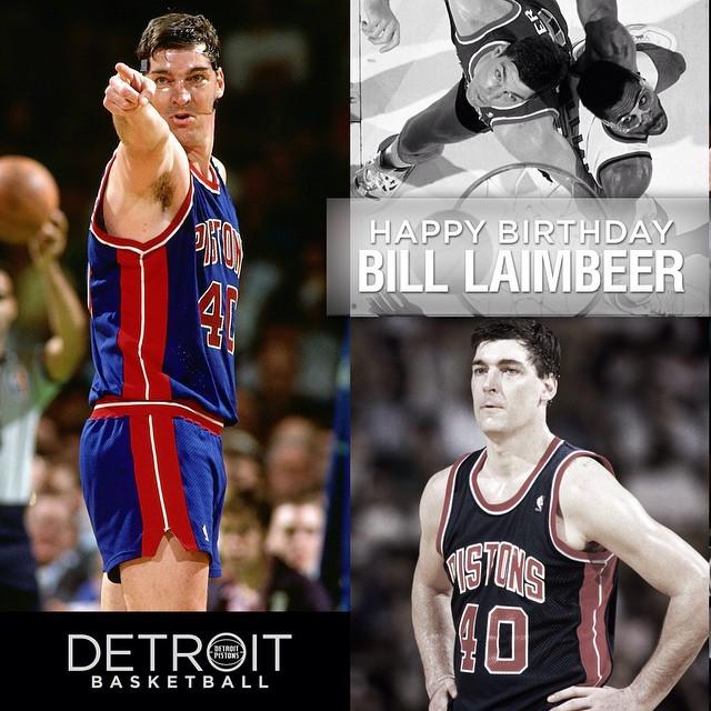 Another Bad Boy birthday! Happy Birthday Bill Laimbeer!   by detroitpistons 