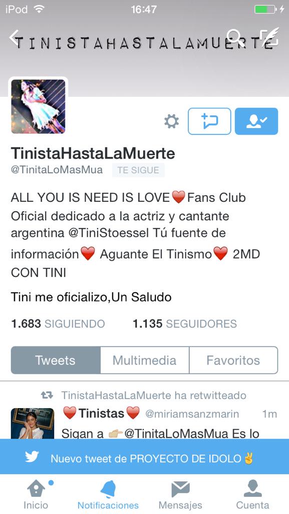 Tinimiangel29's tweet photo. @TinitaLoMasMua Vamos!!!!! 😘😘😘❤️❤️❤️❤️❤️ #AgusFans Síganla!!! 👇🏼👇🏼👇🏼🙏🏼🙏🏼🙏🏼🙏🏼 http://t.co/WfyqTvvCoa