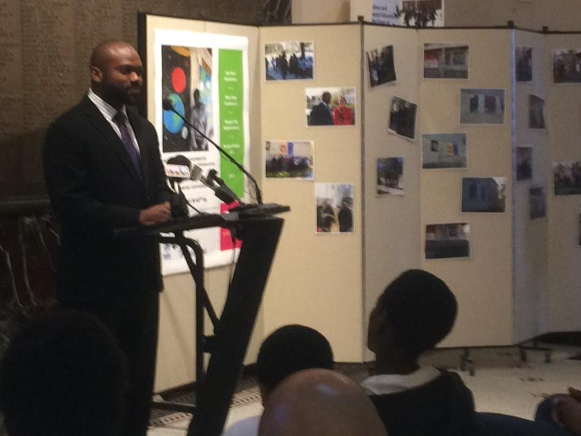 MKE_CC's tweet photo. Alderman Stamper addressing 2015 anti-graffiti spring kick-off event at City Hall #MKECC http://t.co/camuYZSHY6