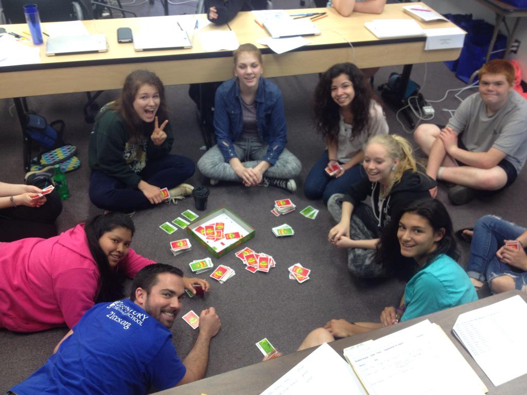 TMiller21CCCS's tweet photo. Break time! @21CyberSchool we make keystone testing fun! @Sgalette21cccs #cyberstrong http://t.co/aIzsaCMkbw