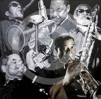 RAWSAKStudioInc's tweet photo. My painting "Jazz Player" - 48" x 48" - Oil Paint on Canvas #jazz #PopArt #BobWomack http://t.co/DhqVK2XZUo