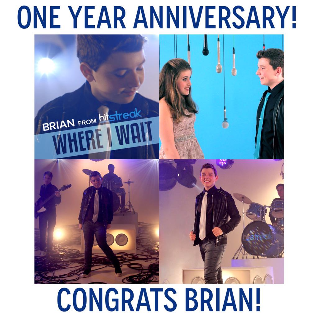 HitStreakStudio's tweet photo. A Very Happy One Year Anniversary to @Brian_HSS #WhereIWait! 🎉🎵🎈 http://t.co/KuMWuh0AS3