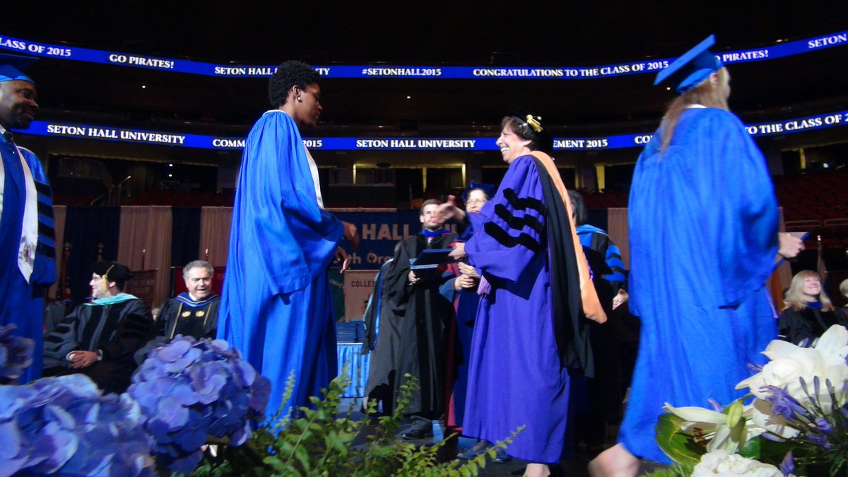 SHUAthletics's tweet photo. 58 Pirates received their degrees on Monday READ:http://t.co/RfbXQZcKnA Congrats to the Class of 2015! #SetonHall2015 http://t.co/bbE14FcxAV