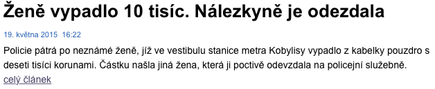 pravidla's tweet photo. Chvíle nepřítomnosti a hle, @idnes nás evidentně potřebuje. Nálezy odevzdáváme. Nikdy neodezdáváme. Jasný? http://t.co/KlbVBSnJy9