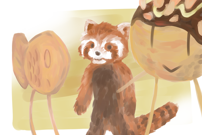 レッサーパンダのtwitterイラスト検索結果 古い順