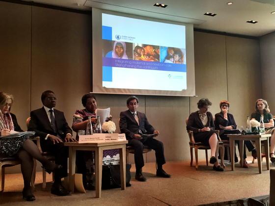 UN_EWEC's tweet photo. Full house for maternal and newborn health event at #wha68 #EWECisMe. Join the conversation #ewecprogress http://t.co/DNa1XHMOtp