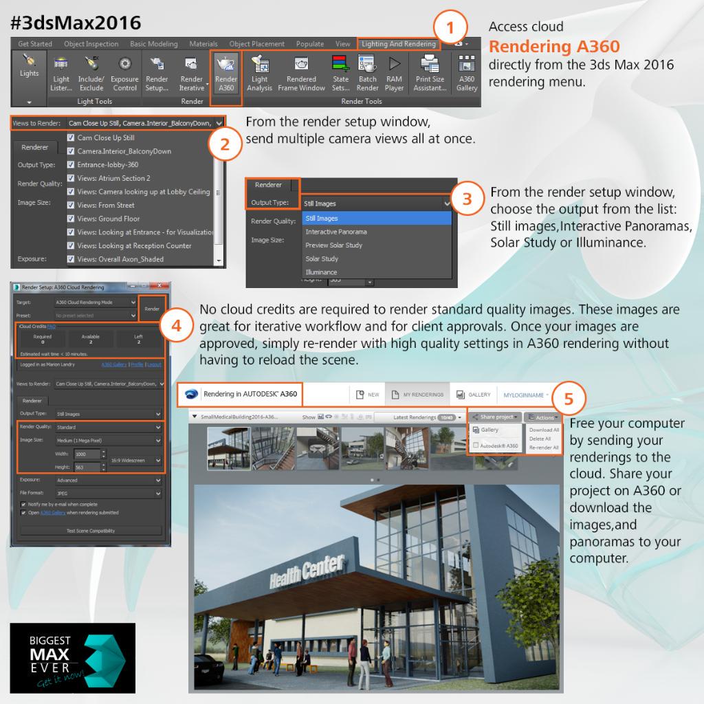 Adsk3dsMax's tweet image. Free your computer with #3dsMax2016 support for #A360 rendering. Try it now! autode.sk/tryMax2016