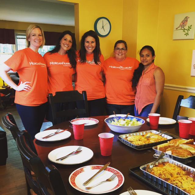 MorganFranklin's tweet photo. Members of our Women's Initiative group had a great time cooking up dinner @BorromeoHousing last night! http://t.co/Al6BuwLUxT