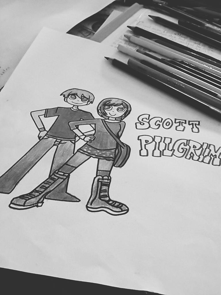 DuhySm's tweet photo. #YoAmoAScottPilgrim @kamite5 @TheTopComics ☝aria topo por ese cómic ✏✏😄😊 http://t.co/ECWNO5ruZH