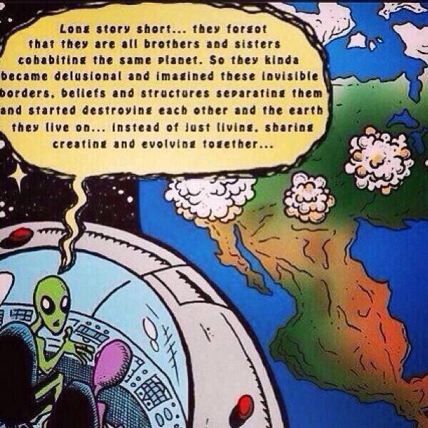 AstralLivin's tweet photo. THE STORY OF THE HUMANS.. 👽💭 http://t.co/UDUFwwJlWl