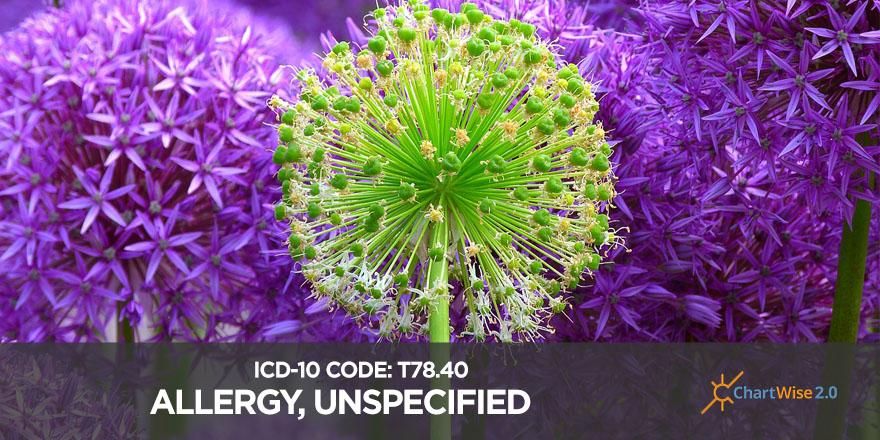ChartWiseMed's tweet image. RT if you've been experiencing a flare up in #allergies this season! #allergy #ICD10Code #ICD10