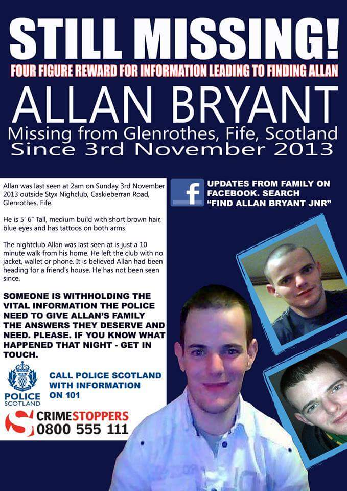 DavidsRedAlerts's tweet photo. Pls share Allan has been missing since 3rd November 2013 @FindAllanBryant http://t.co/xWvJFfJC7O