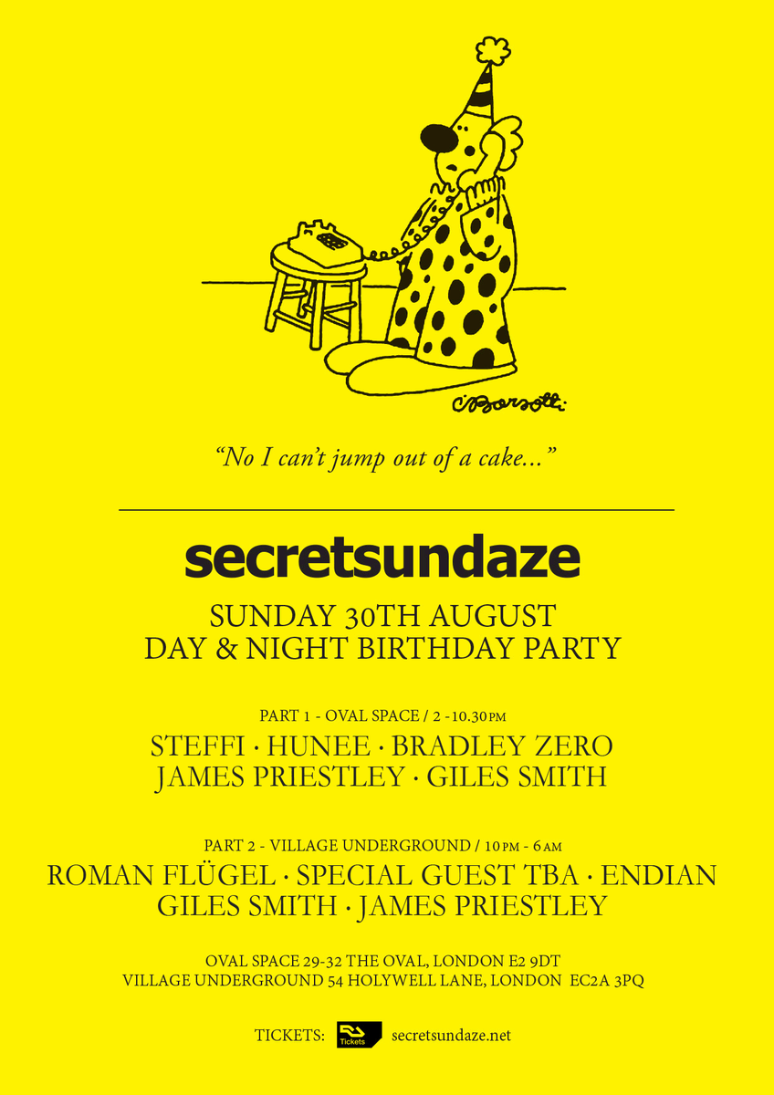 30.08.2015 // Early bird tickets on sale: residentadvisor.net/event.aspx?709… <a href="/OvalSpace/">OVAL SPACE</a> @villunderlondon #secretsundaze