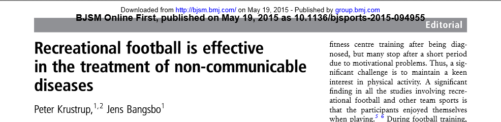 BJSM_BMJ's tweet image. Opener: Wrld Congress Science &amp;amp; Footy @WCSF2015 ow.ly/N9jRU Great excuse for all who enjoy! #HealthBreak