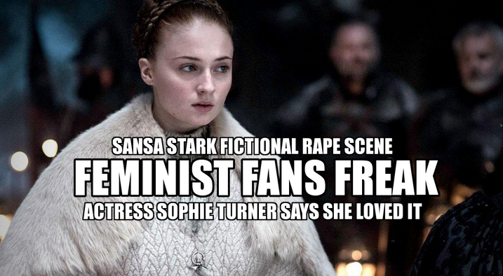 MsEBL's tweet image. #Sansa #FictionalRape v #ISIS #BokoHaram #RealRape
evilbloggerlady.blogspot.com/2015/05/fictio…
@rsmccain #feminism #GoTSeason5 #SansaStark