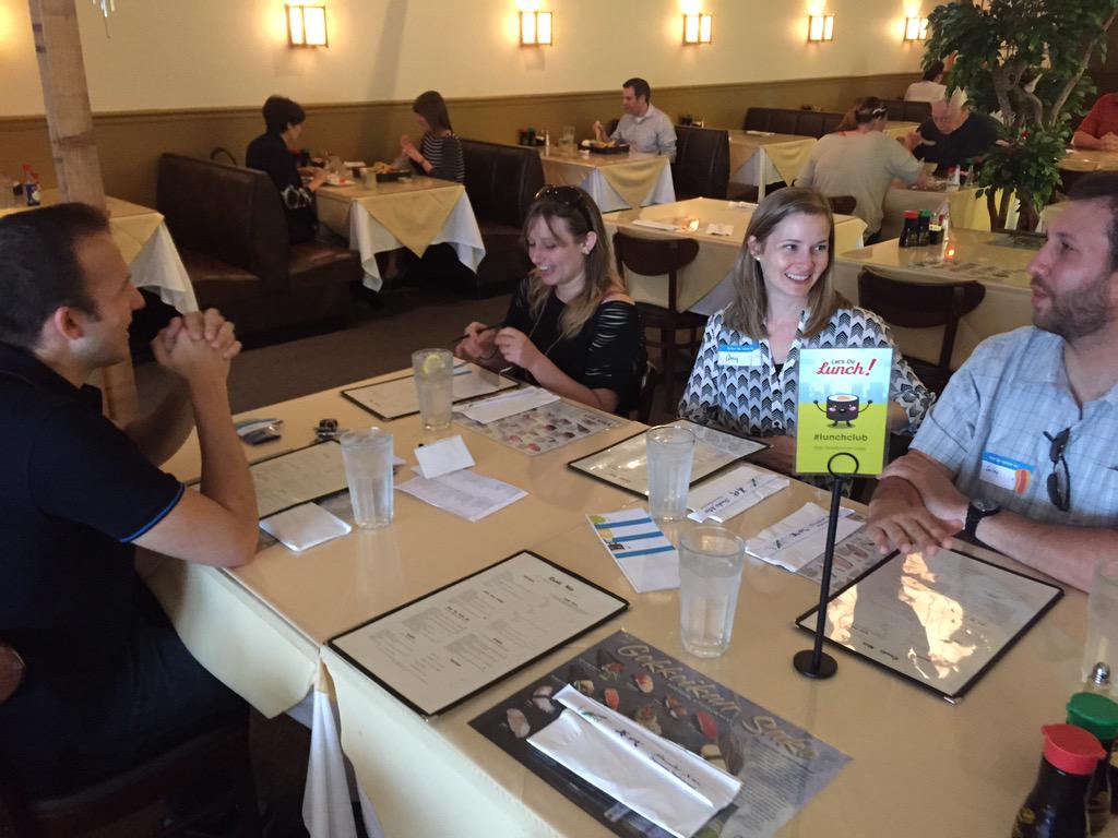 letsdolunchapp's tweet photo. Hooray #lunchclub! Happy faces and full tummies, thanks @SushiMio http://t.co/e6djlIDKQO