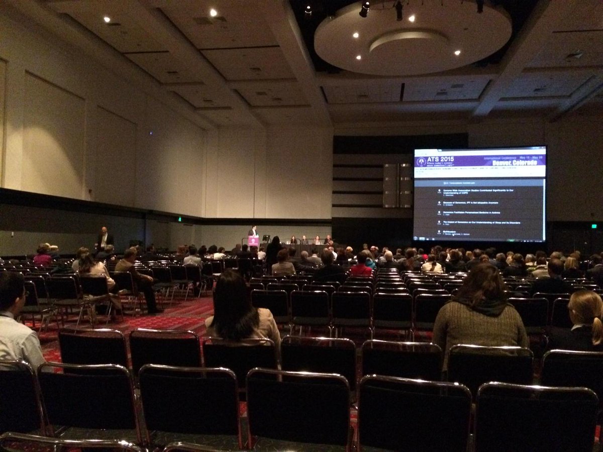 Eickelberg_MD's tweet photo. Peter Barnes at ATS mythbuster: "GWAS have told us nothing new in COPD." #ATS2015 #RCMB2015 @atscommunity @ATS_RCMB http://t.co/q5It4K0NH3
