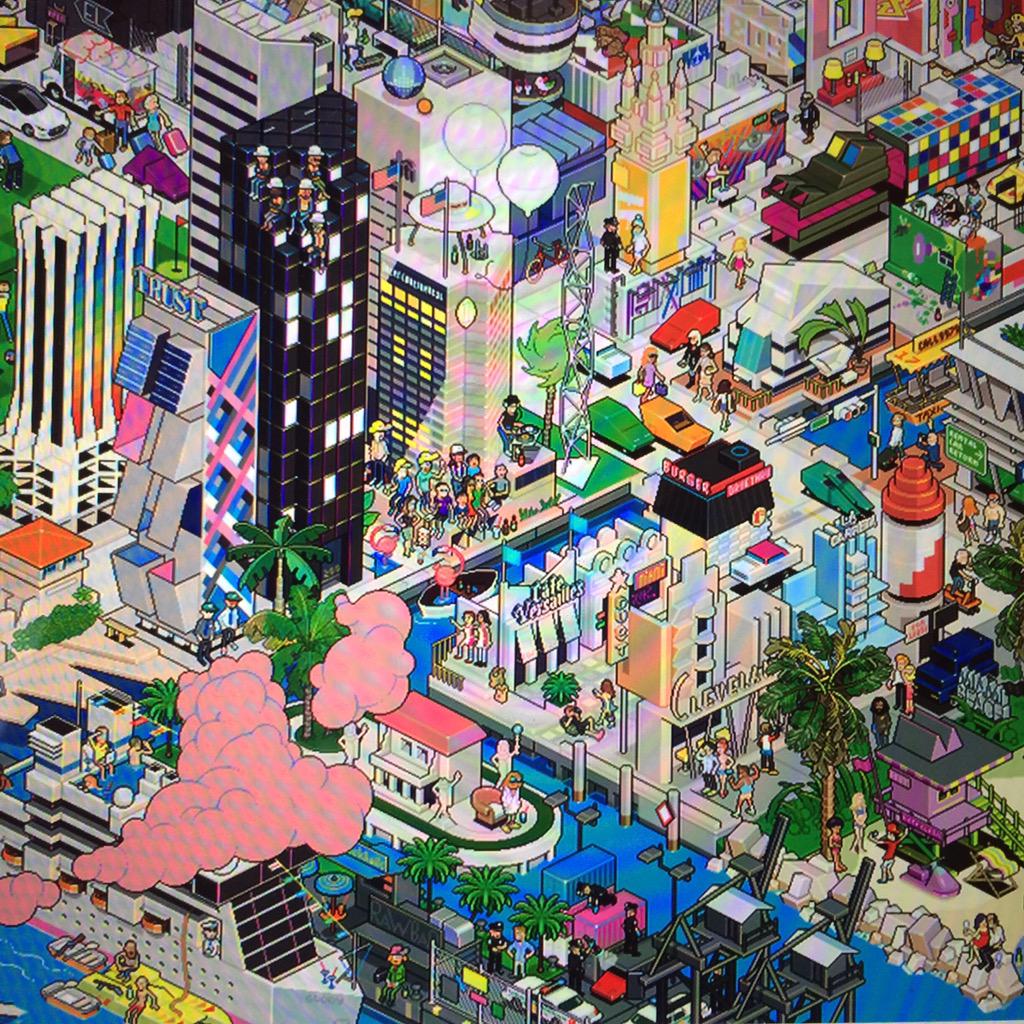 thisisdimarco's tweet photo. Happy to announce my new client/partner #eBoyMiami and their amazing new Artwork of Miami! #PixelINVASION has begun! http://t.co/7PMbSCls4X