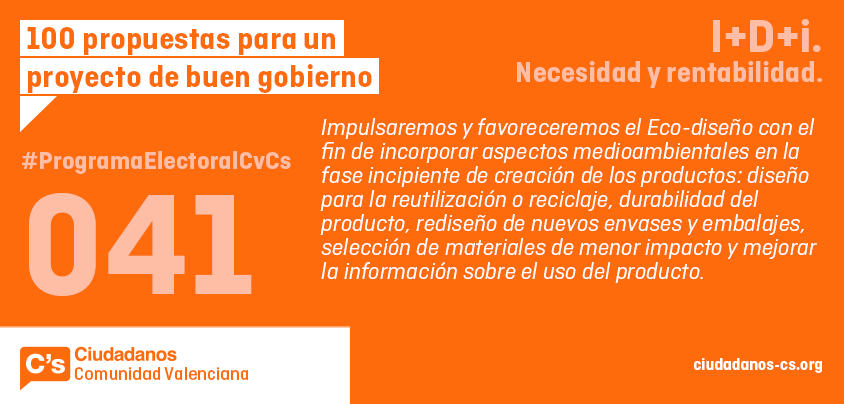 CsCValenciana's tweet photo. 100 Propuestas para un proyecto de buen gobierno #ProgramaElectoralCvCs @CsCValenciana @CarolinaPunset http://t.co/n5CthBpv7k