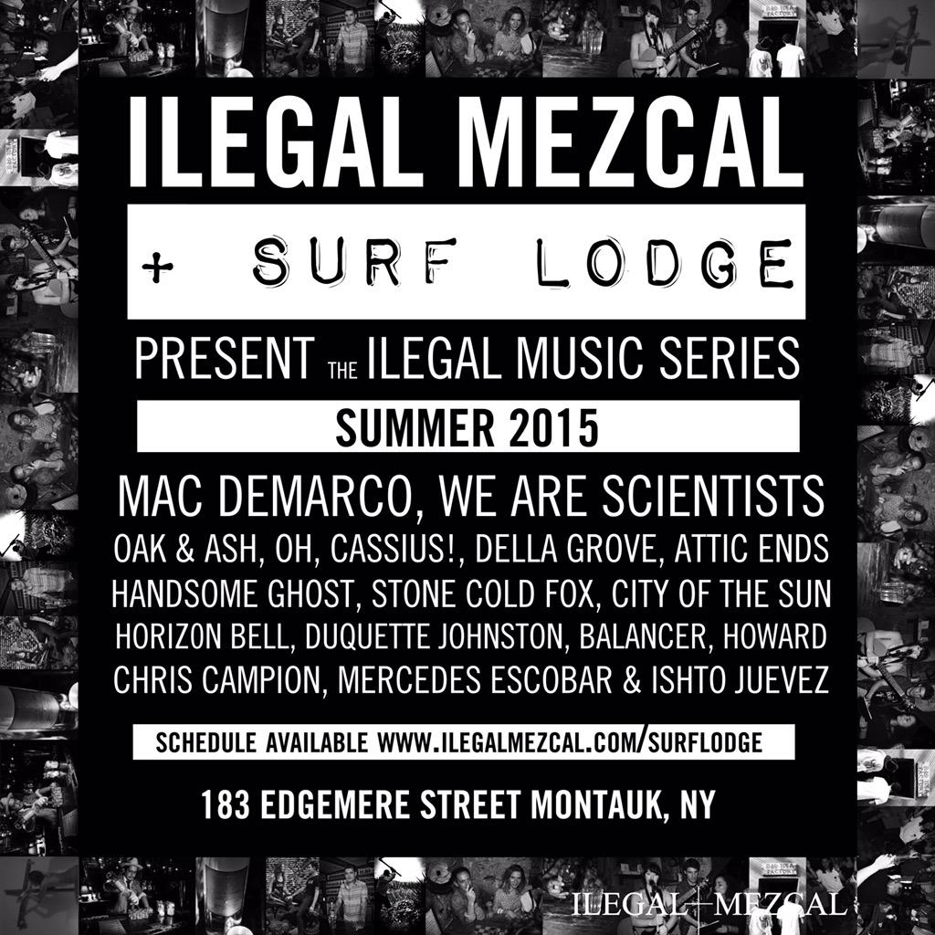 IlegalMezcal's tweet photo. @IlegalMezcal x @TheSurfLodge Present the Ilegal Music Series http://t.co/3IDqrckZlg http://t.co/xyyuXLzUA6