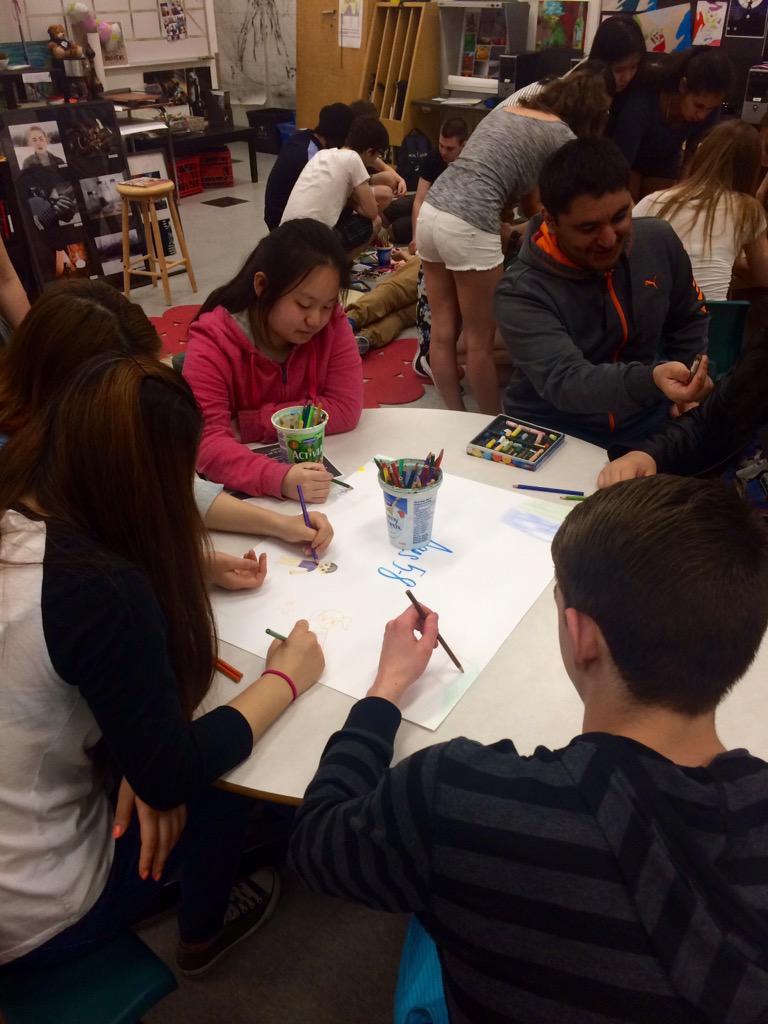 emilycleary14's tweet photo. In prep for our Storybook Summative, the Media Arts class channeled our inner child today. #developmentalstages http://t.co/YZkoBhn2e5