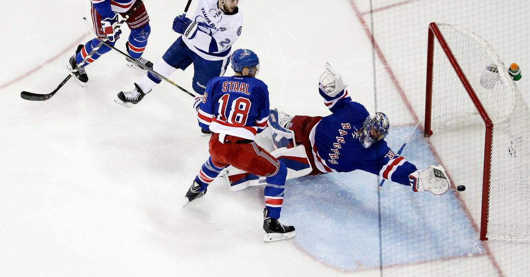 DeltaDefenseCT's tweet image. Lightning 6, Rangers 2: Weight of a Hat Trick Buckles the Rangers - nyti.ms/1JX3Lf7
#sports #nhl