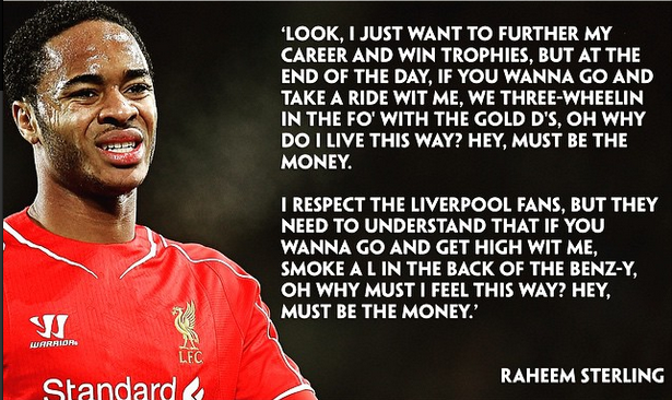 paddypower's tweet photo. Follow us on Instagram to see what wantaway #LFC star Raheem Sterling has been saying today. http://t.co/8zOqH196uq http://t.co/WukNcMlt9j
