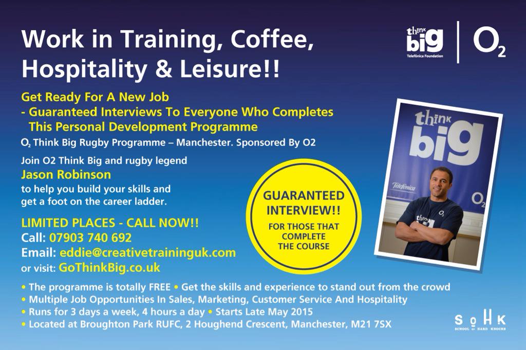 SteveBaker1972's tweet photo. Fantastic opportunity in Manchester. Personal development programme. Learn new skills, Sign up now! http://t.co/AqP8Uh1yEV
