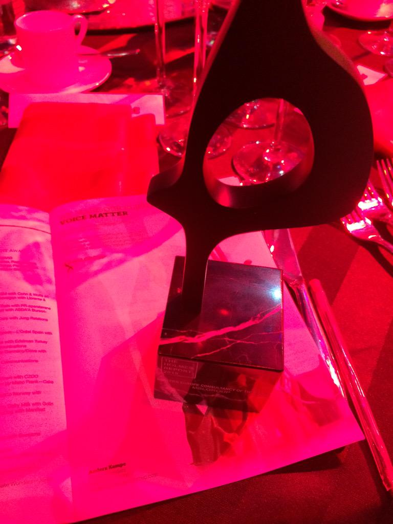 ThePracticeRO's tweet photo. @mslgroup_emea is happy tonight at #sabreawards http://t.co/Wjuvwt3nou