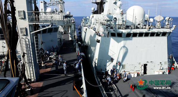 fromerverdio's tweet photo. #Chinese &amp; #Russian naval ships arrive in the Mediterranean Sea #ВМФ Video http://t.co/z1nvFbHjeI