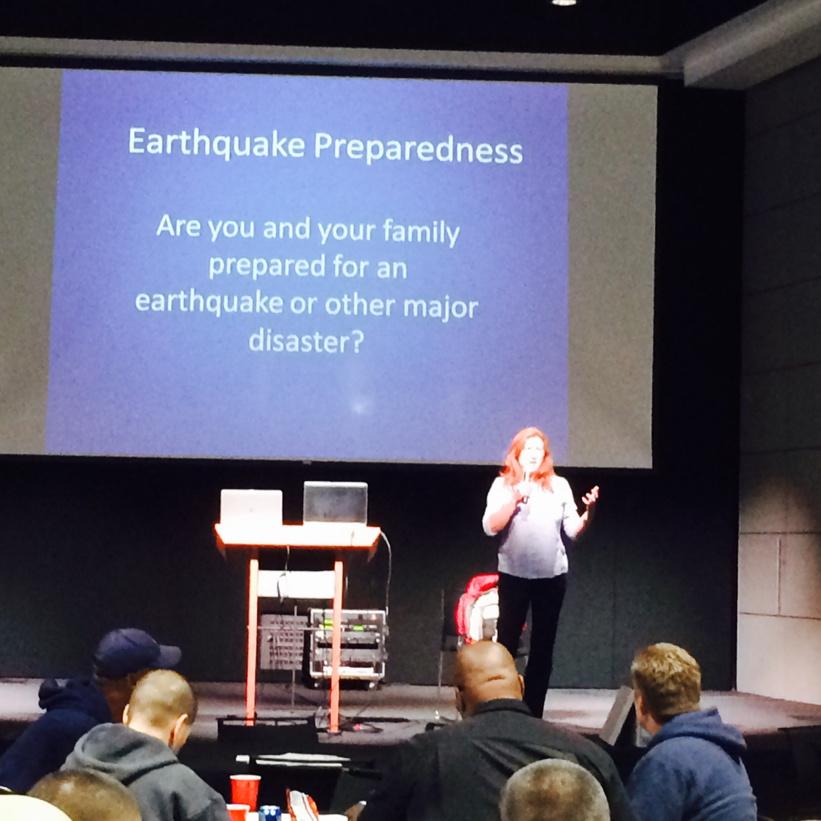LAPDCARRANZA's tweet photo. Cheryl Cashman provided Emergency Preparedness Training to Van Nuys Personnel #lapdhq #lapdovb 
#911lapd #mydayinla http://t.co/k5nErPi7lv