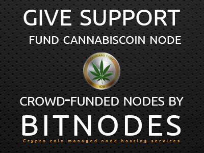 CannabisCoins's tweet image. Show your support and help fund a #CannabisCoin #CANN node  #YESWECANN $CANN #crowdfunding - bitnodes.net/services/crowd…