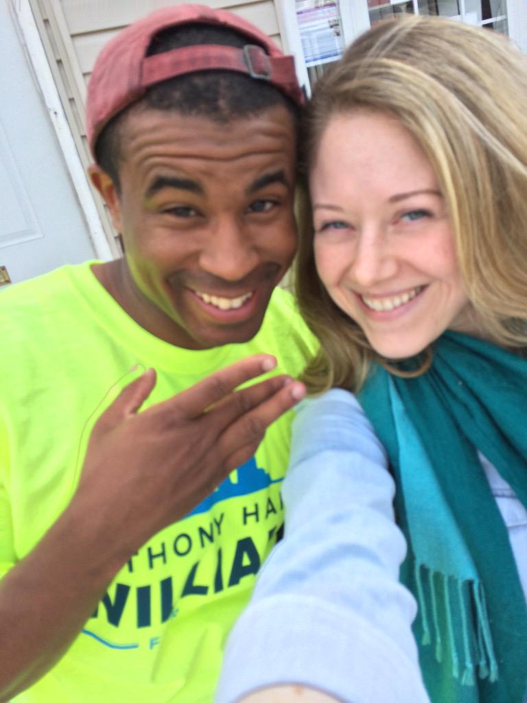 JoinTeamTony's tweet image. Saadiq and Meghan want to remind you that polls close at 8pm. Find out where to vote here: bit.ly/1qfqGHP