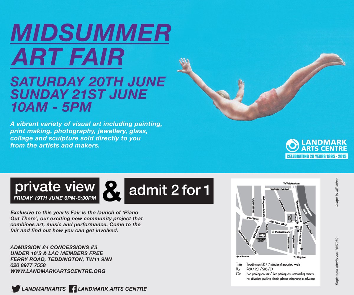 Want free/discounted tickets for Landmark Midsummer Art Fair in Teddington? I have them so let me know! #ealinghour