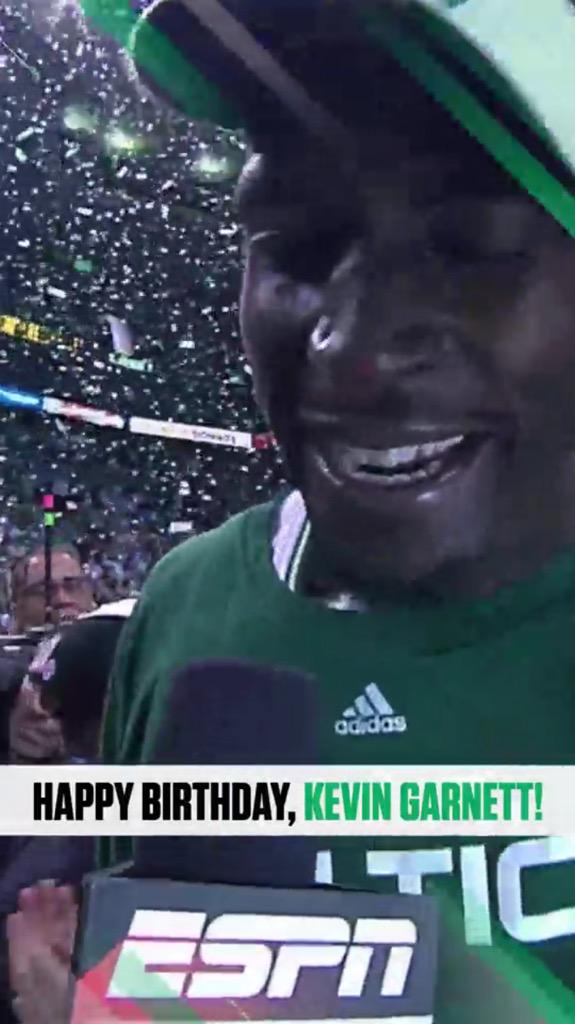 Happy Birthday to the GOAT. Kevin Garnett. 