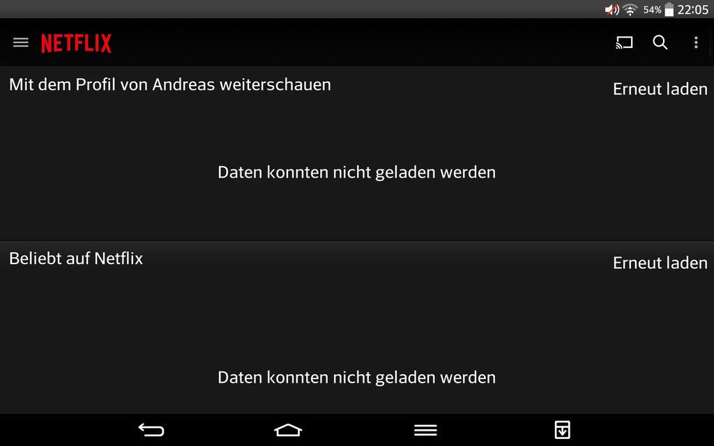 1Synapse's tweet photo. @Netflixhelps ich habe da ein Problem. Läuft zur Zeit weder auf Android noch mit Amazon Fire TV. http://t.co/PSdOdXAGeE