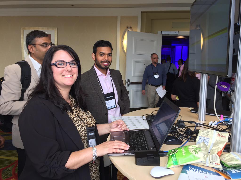 snukala's tweet photo. Faith and Fahim from Abbott are trying the new cross browser features in our demo station.....#HAWorld2015 http://t.co/LZLzVbOpZr