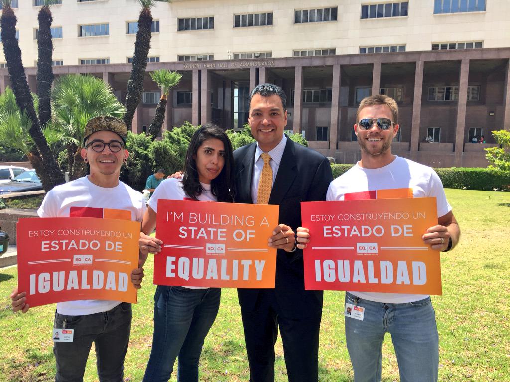 eqca's tweet image. Thank you @AlexPadilla4CA for your commitment to justice for ALL immigrants including those who are LGBT #Fight4DAPA